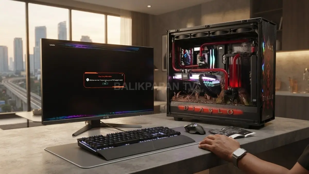 PC berperforma tinggi menjalani pengujian BIOS setelah penyetelan RAM ekstrem untuk memastikan kestabilan sistem keseluruhan (BTV/AI)
