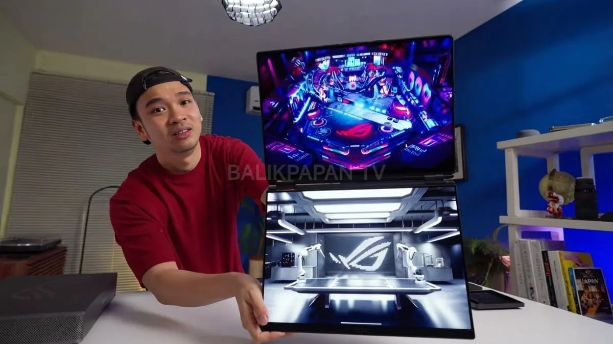 Dua layar OLED ROG Zephyrus Duo menghadirkan visual tajam responsif bagi kreator profesional modern sekaligus [BTV:AI]