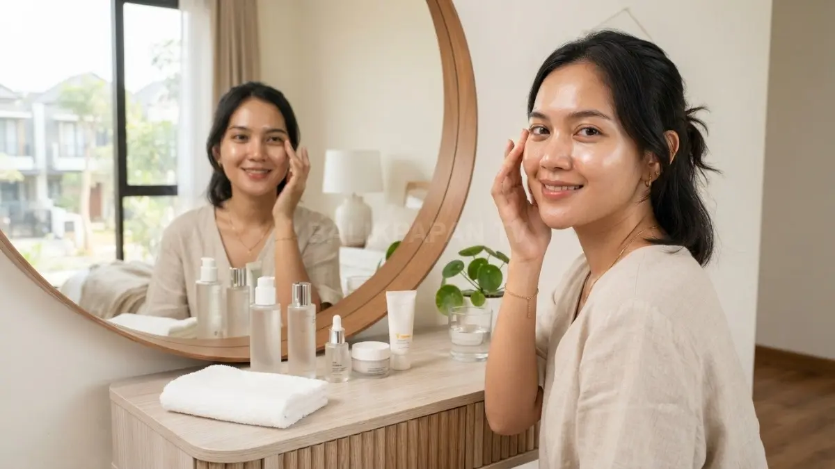 Kulit yang sehat menghasilkan minyak lebih seimbang sehingga wajah terasa nyaman digunakan setiap hari bersama. (BTV/AI)