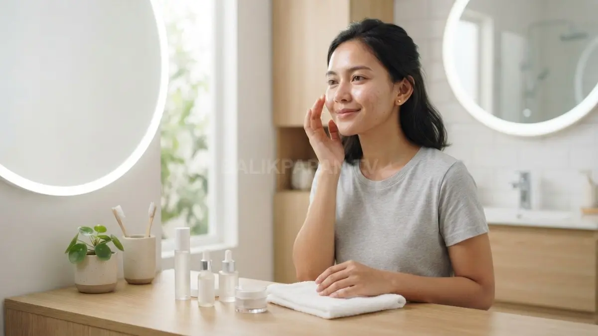 Mengenali tanda kecocokan skincare membantu menjaga kesehatan kulit dan mengurangi risiko iritasi setiap hari bersama. (BTV/AI)