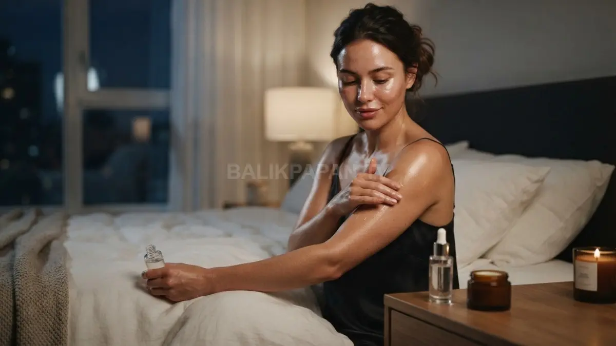 Perawatan malam dengan serum konsentrat tinggi mempercepat perbaikan sel kulit agar lebih kenyal cerah. (BTV/Ai)