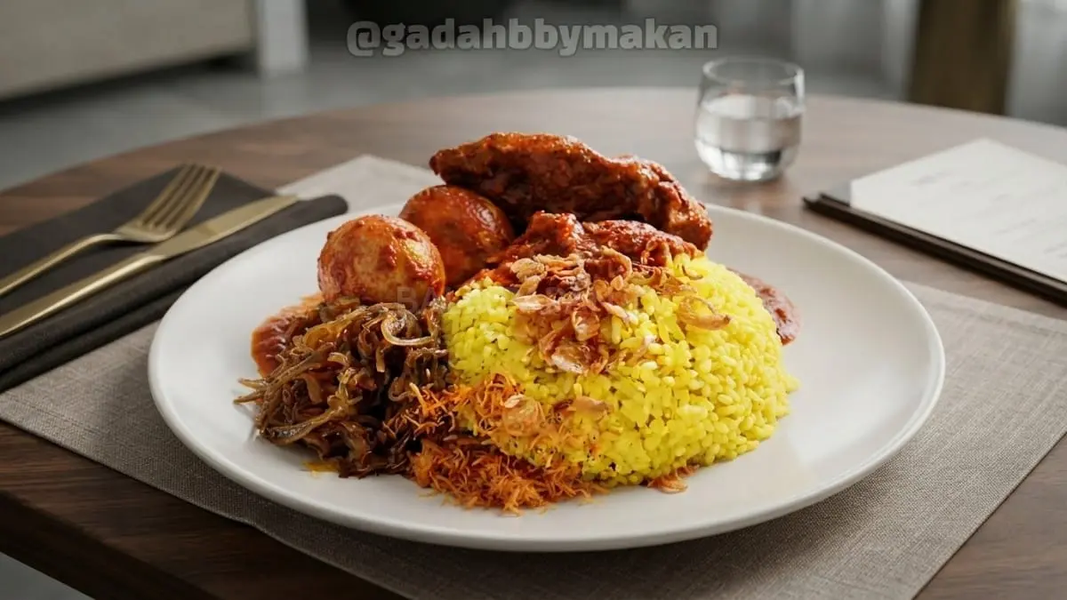 Sepiring Nasi Kuning Ikan Haruan menggambarkan kekayaan kuliner tradisional Kalimantan yang tetap digemari hingga kini [BTV:AI]