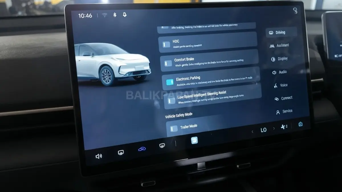 BAIC T1 menghadirkan teknologi berkendara pintar dengan panoramic roof, pengisian cepat, dan fitur keselamatan lengkap setiap hari. (BTV/AI)