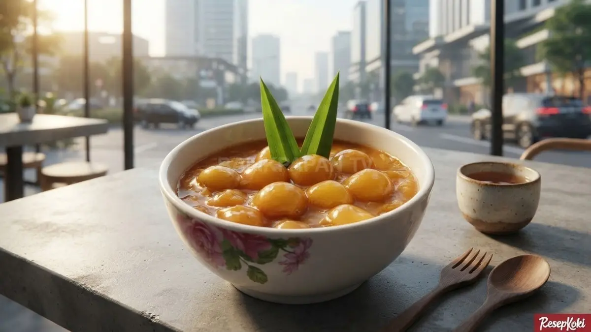 Hintalu Karuang khas Banjar menghadirkan kudapan manis ketan dan santan sebagai warisan kuliner Kalimantan Selatan (BTV/AI)
