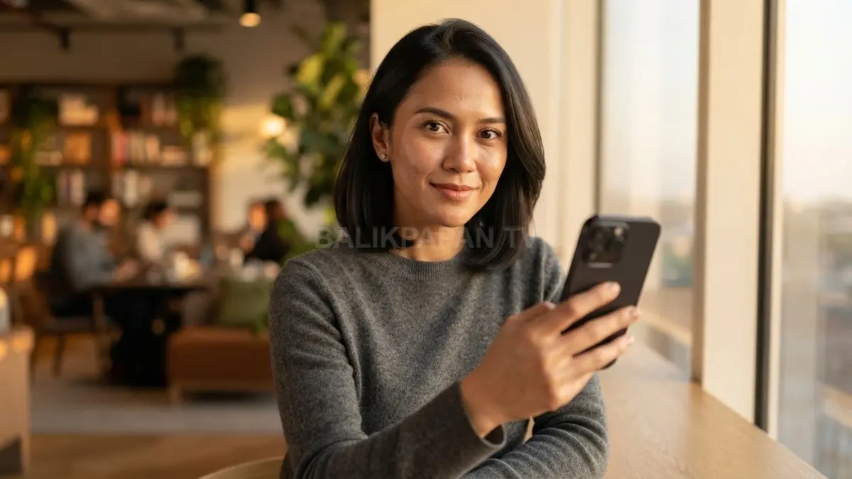Teknik titik fokus pandangan membantu menghasilkan selfie natural dengan komposisi tepat dan kualitas foto lebih menarik (BTV/AI)
