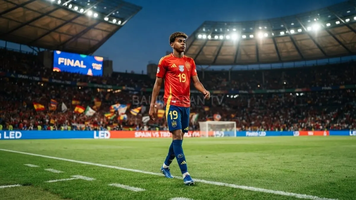 Lamine Yamal tampil percaya diri membawa harapan generasi baru sepak bola dunia menuju panggung tertinggi. [BTV:AI]