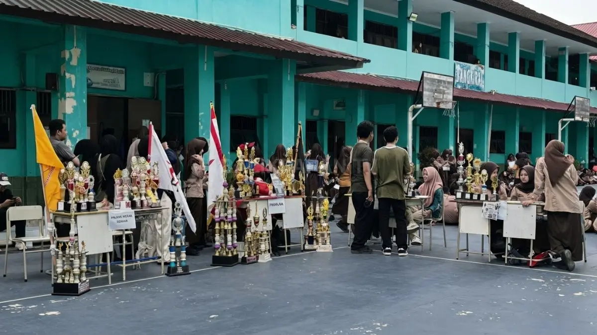 Pengenalan beragam organisasi siswa membuka kesempatan mengembangkan bakat, kepemimpinan, kreativitas, dan kolaborasi sejak awal sekolah. (BTV/AI)