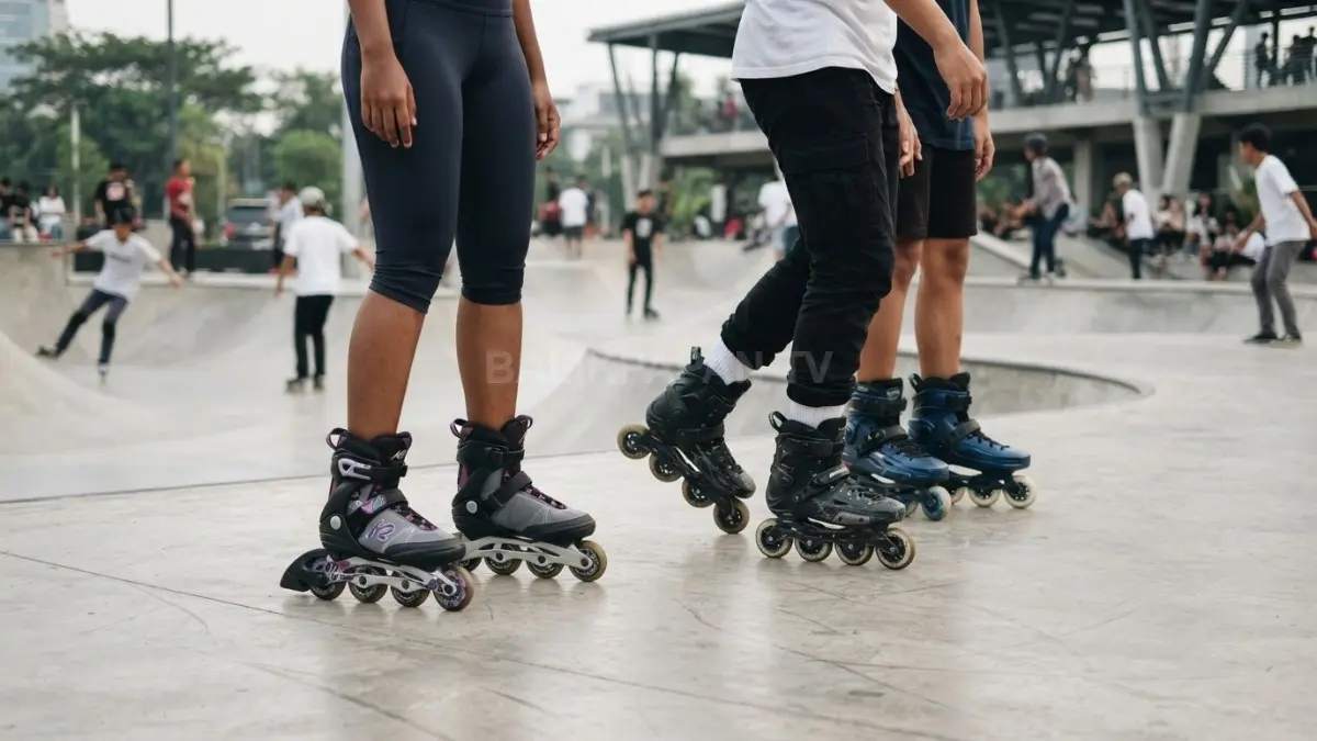 Tren sepatu roda menghadirkan kebersamaan komunitas, aktivitas sehat, serta hiburan luar ruangan bagi berbagai kalangan (BTV/AI)