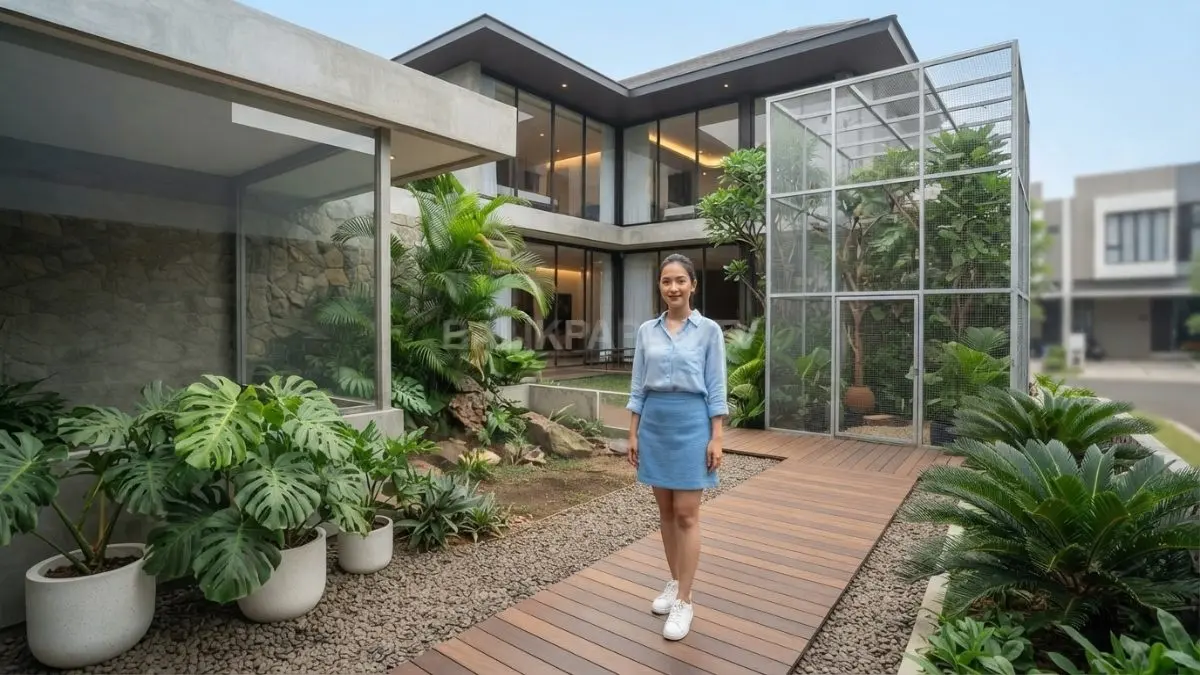 Gradasi biru muda menghadirkan nuansa segar, bersih, modern, dan menenangkan untuk berbagai gaya interior rumah. (BTV/AI)