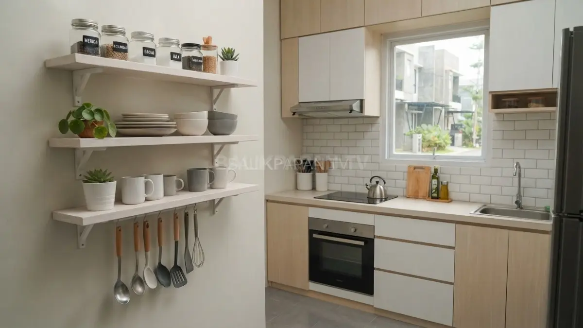 Inspirasi dekorasi dapur kecil menghadirkan solusi praktis untuk ruang memasak nyaman dan modern (BTV/Ai)