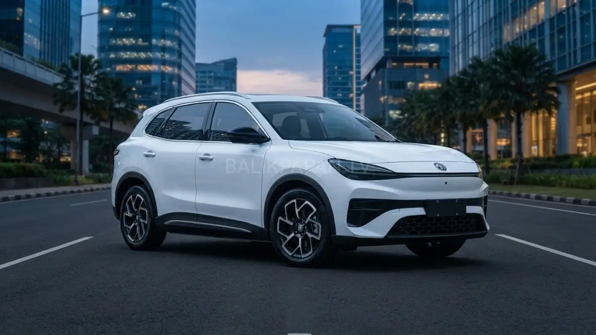 MG Forex SUV listrik modern berdesain gagah dengan teknologi terbaru dan kabin lega.(BTV/AI) 