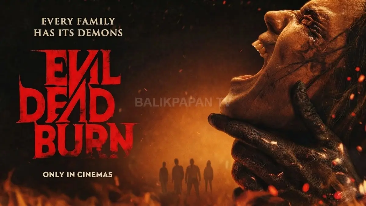 nuansa horor bertema Evil Dead Burn yang menggambarkan atmosfer mencekam waralaba legendaris. (BTV/Ai)