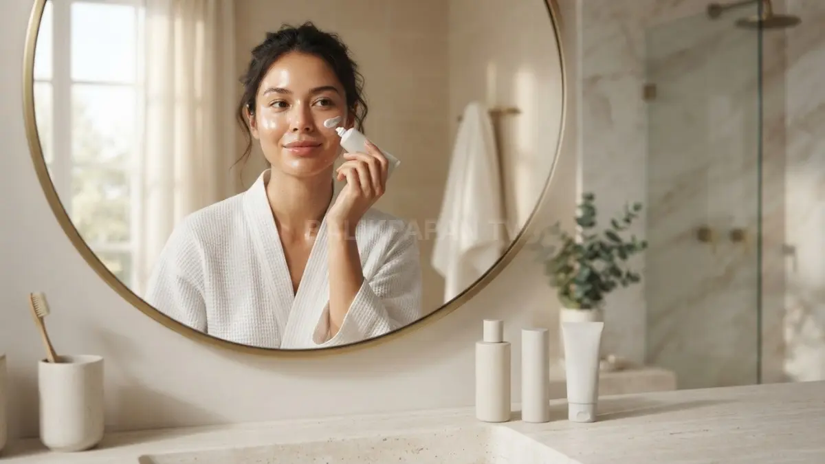 Pencetakan tabir surya SPF 30 secara rutin mencegah penuaan dini, flek hitam, serta kanker kulit. (BTV/Ai)