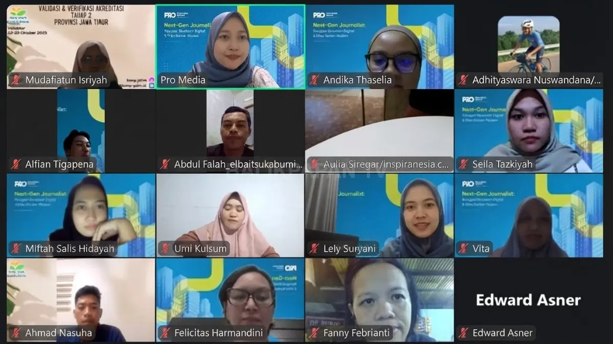 Peserta Bootcamp Next-Gen Journalist Promedia Group mengikuti pemaparan materi SEO, GEO, dan algoritma media sosial.