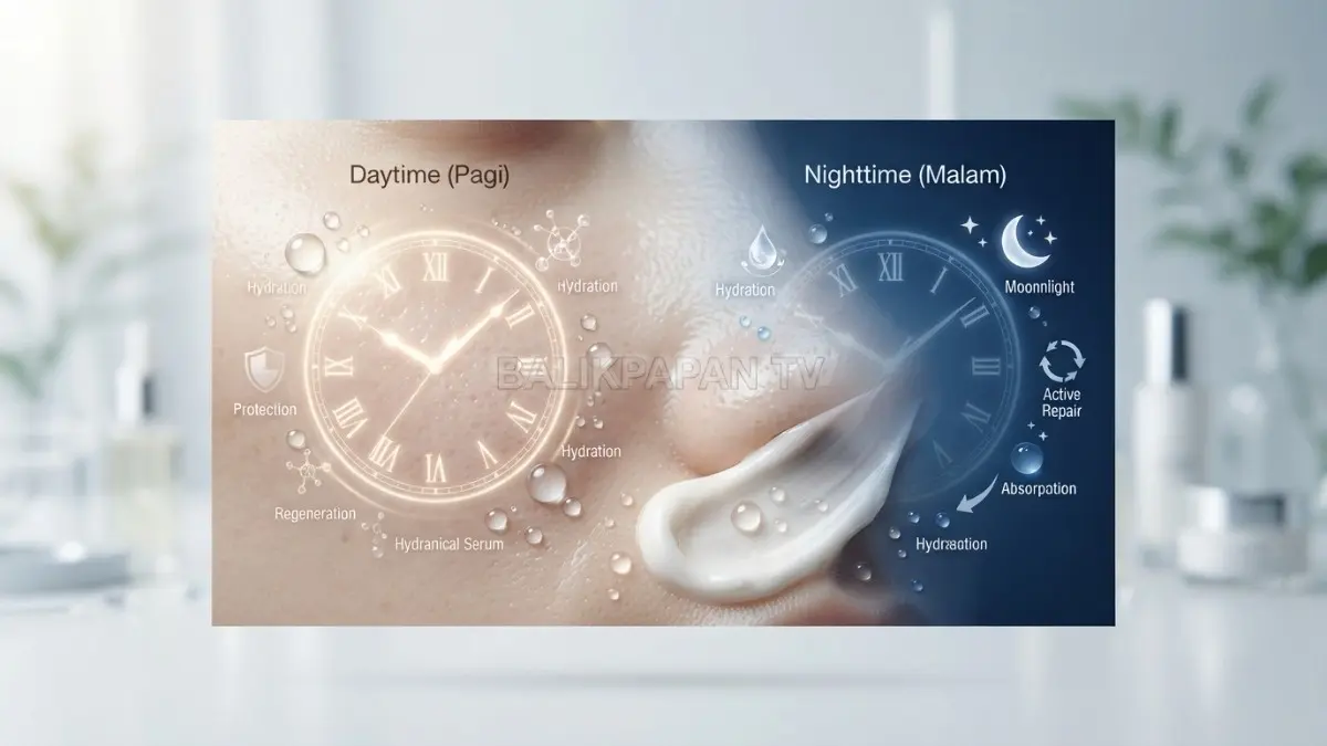 Skincare pagi berfokus menjaga kulit tetap terlindungi dari pengaruh lingkungan sekitar (BTV/Ai)