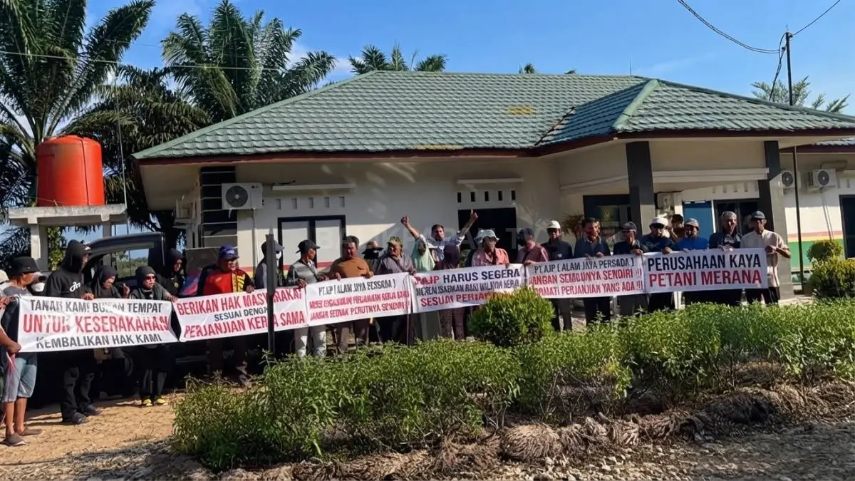TUNTUT KEJELASAN HAK: Sengketa kebun plasma Samboja memicu tuntutan transparansi pembagian hasil, hak petani, dan kemitraan (Dok. Rifqi Hidayatullah/KP)