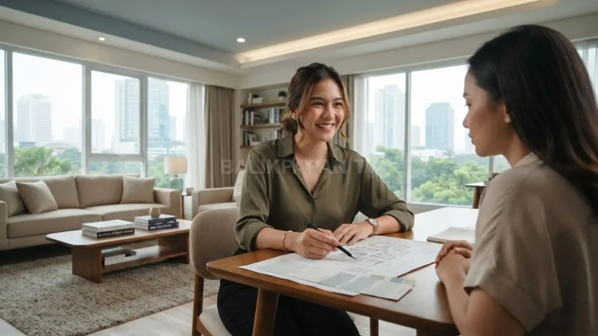 Warna plafon memengaruhi persepsi luas kenyamanan ruangan melalui pencahayaan proporsi dan tekstur interior seimbang alami. (BTV/AI)
