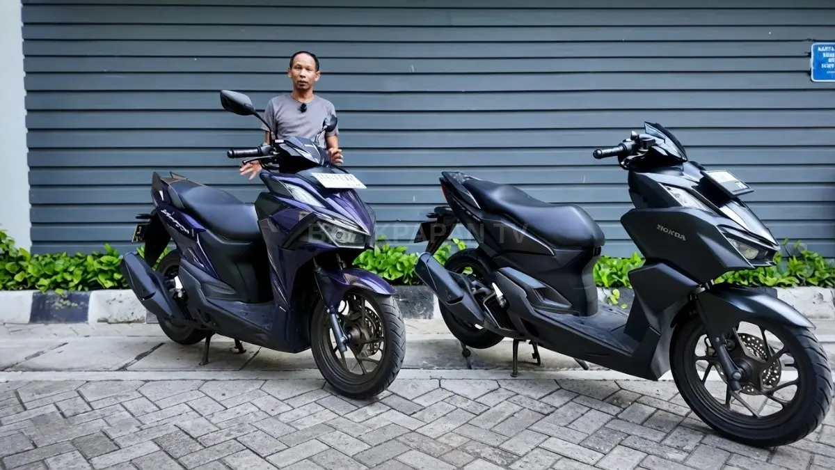 Desain bodi baru Honda Vario Evo 160 menghadirkan ergonomi lebih nyaman dengan ruang kaki semakin lega. [BTV:AI]