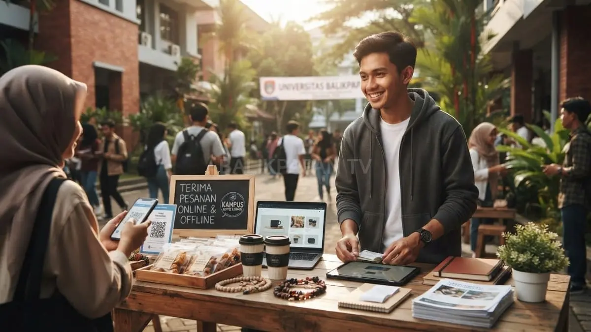 Pelajar dan mahasiswa memulai usaha kecil memanfaatkan media digital untuk meraih penghasilan sekaligus pengalaman berwirausaha [BTV:AI]