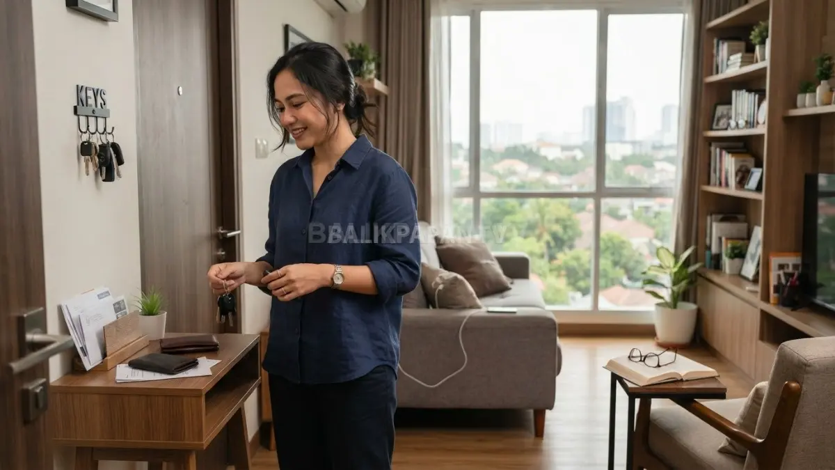 Mengenali rutinitas harian membantu menemukan barang hilang melalui pola tempat penyimpanan yang sering digunakan. (BTV/Ai)
