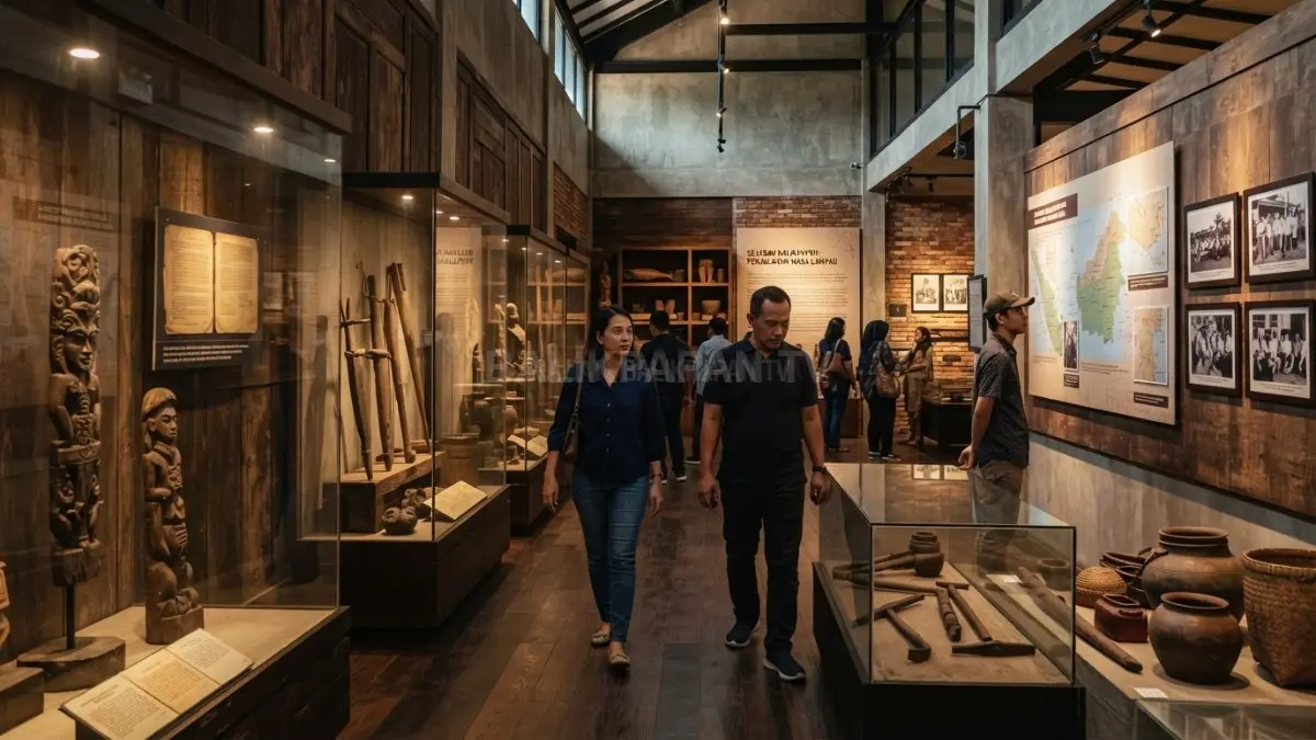 Museum dengan aroma cerita sejarah menghadirkan pengalaman masa lalu melalui kombinasi koleksi visual dan rangsangan inderawi. (BTV/Ai)
