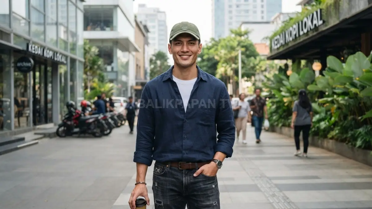 Pria berwajah persegi tampil seimbang memakai dad cap atau bucket hat bergaya kasual modern nyaman (BTV/AI)
