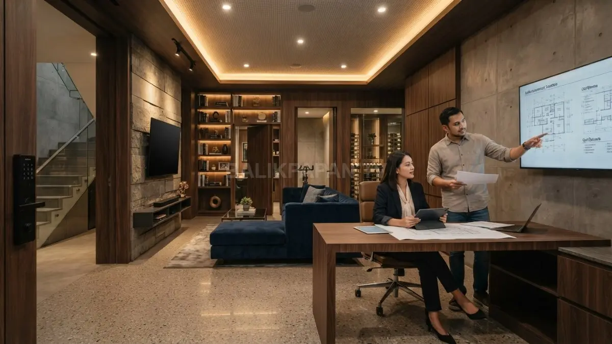 Ruang bawah tanah rahasia memadukan desain estetis, keamanan optimal, struktur kokoh, dan fungsi multifungsi modern berkelanjutan (BTV/AI)
