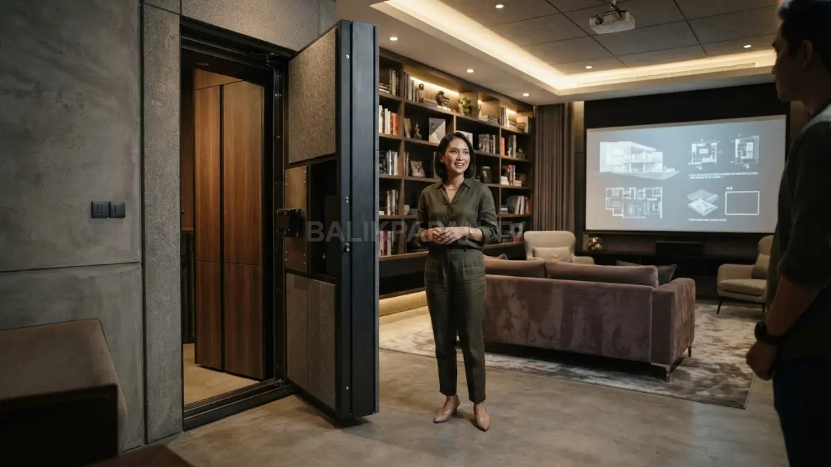 Ruang bawah tanah rahasia memadukan desain estetis, keamanan struktur, dan fungsi modern untuk hunian nyaman (BTV/AI)
