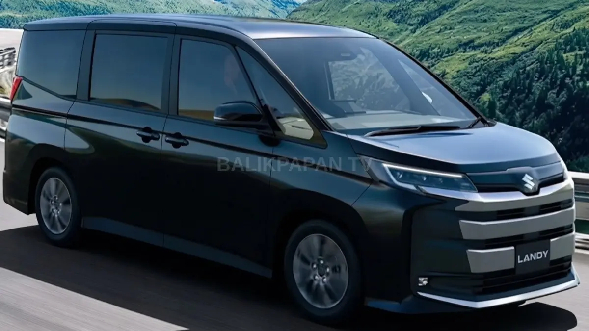 Suzuki Landy Hybrid tampil modern dengan desain premium, siap meramaikan persaingan MPV keluarga berteknologi canggih di Indonesia. [BTV:AI]
