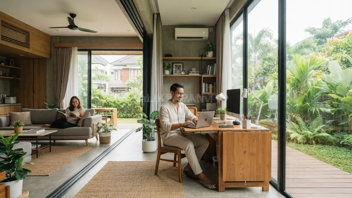 Arsitektur fleksibel menghadirkan ruang adaptif yang mampu berubah fungsi sesuai kebutuhan aktivitas manusia modern. (BTV/Ai)
