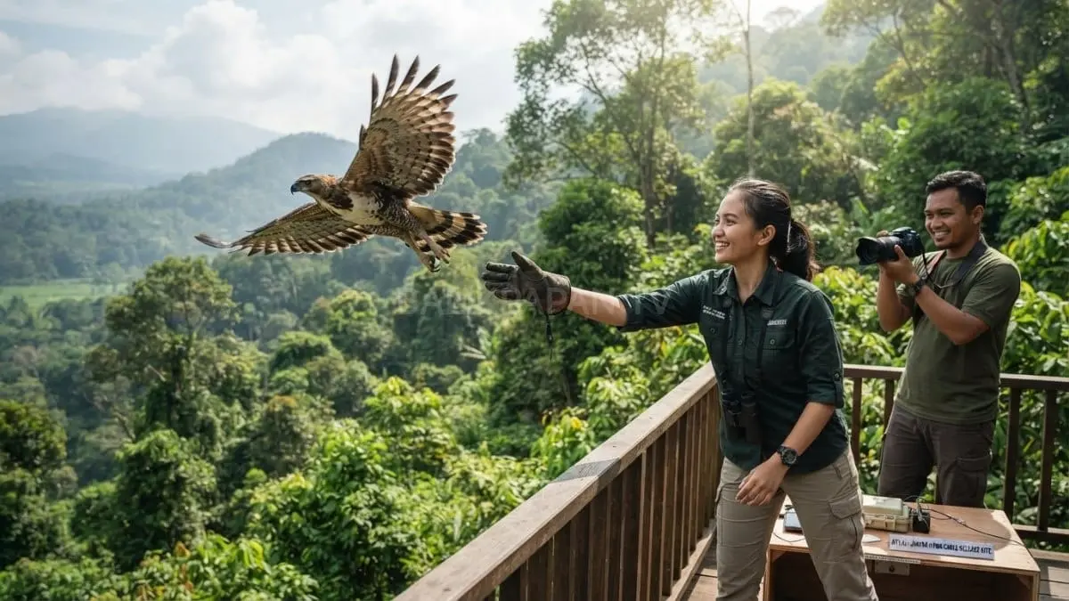Burung liar hasil penelitian dilepas kembali demi menjaga kelestarian satwa sesuai aturan Indonesia berlaku [BTV:AI]