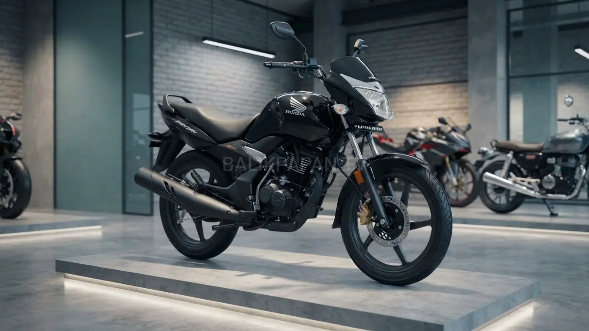 Honda Unicorn 160 ABS 2026 dengan desain baru dan lampu split LED tampil modern untuk motor harian. (BTV/AI) 