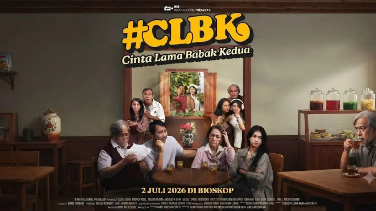 Pemeran utama film Cinta Lama Babak Kedua (CLBK) menghadirkan drama romantis lintas generasi yang menjadi sorotan penonton bioskop Indonesia. (BTV/AI)