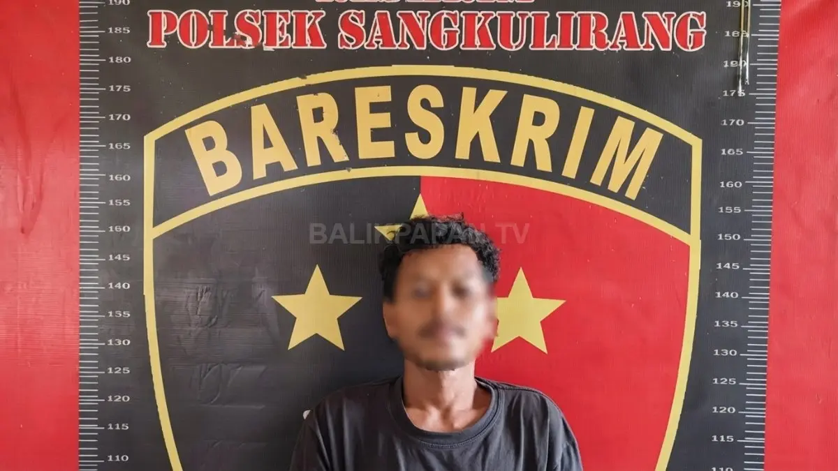 Penangkapan terduga pelaku curanmor oleh Tim Enggang Sangsaka Polsek Sangkulirang.