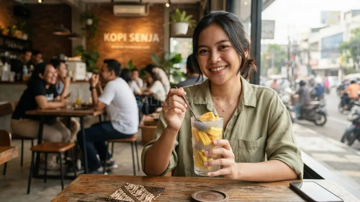 Perpaduan nangka harum dan selasih kenyal menghadirkan minuman tradisional Kalimantan bercita rasa khas menyegarkan [BTV:AI]