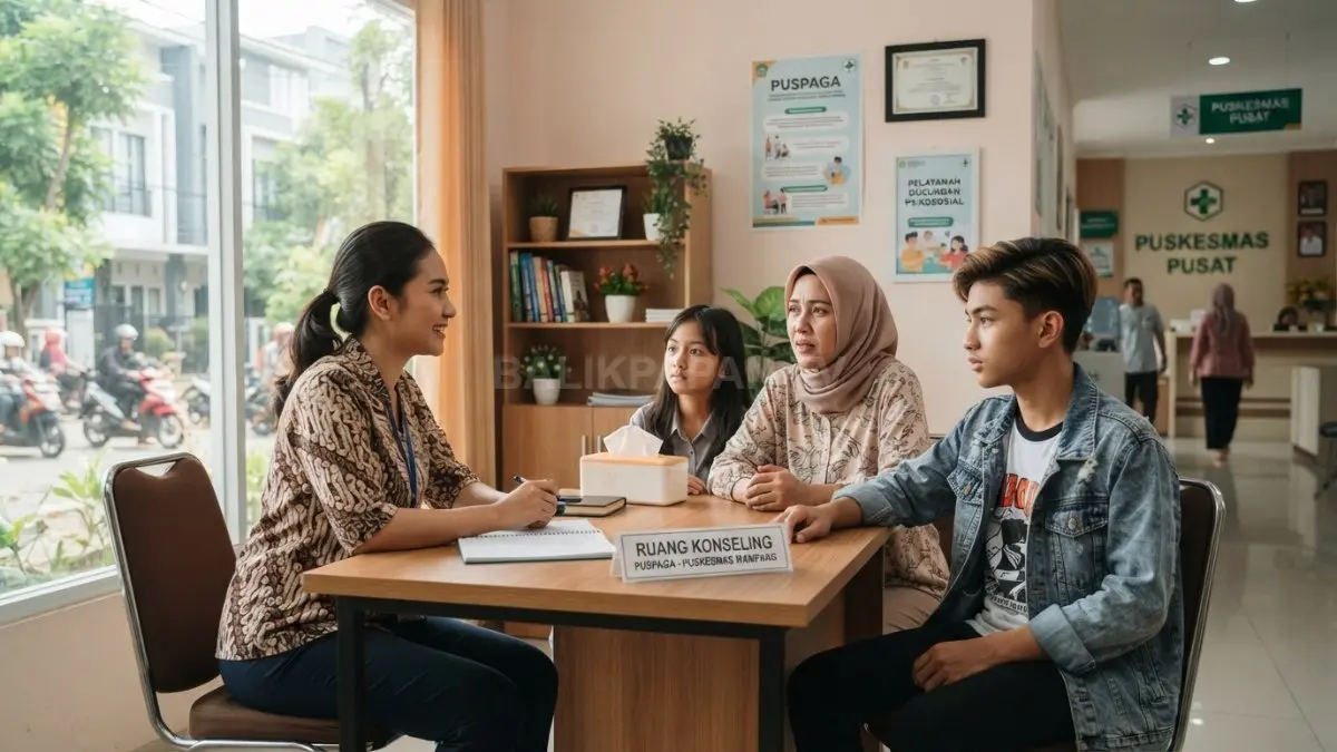 Petugas kesehatan memberikan edukasi Puskesmas Ramah Remaja untuk mendukung kesehatan fisik, mental, keluarga, berkelanjutan (BTV/AI)
