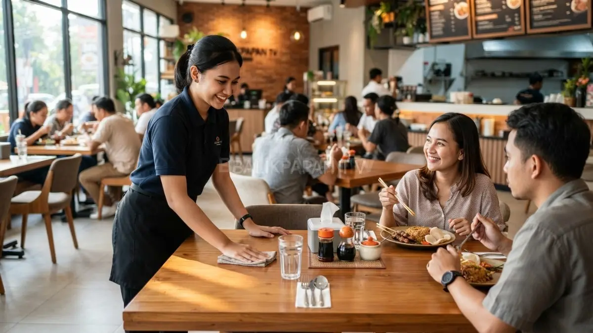 Tanda tempat makan berkualitas dapat dilihat dari kebersihan meja, respons staf, serta perhatian terhadap detail kecil. (BTV/Ai)
