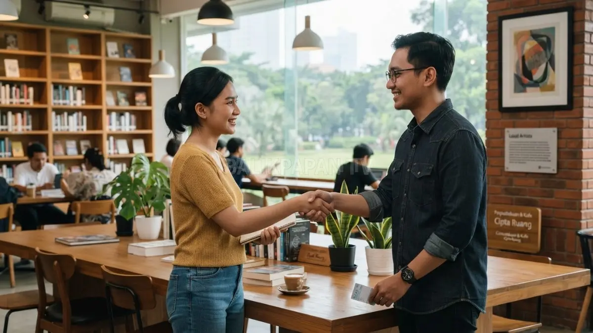 Teknik asosiasi visual membantu mengingat nama seseorang dengan menghubungkannya pada lingkungan sekitar saat pertama berkenalan. (BTV/Ai)
