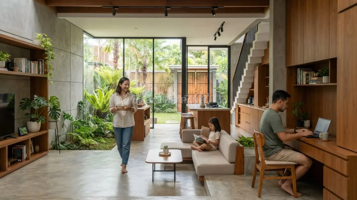 Arsitektur modern mulai dirancang mengikuti perilaku manusia agar ruang terasa lebih nyaman dan responsif. (BTV/Ai)