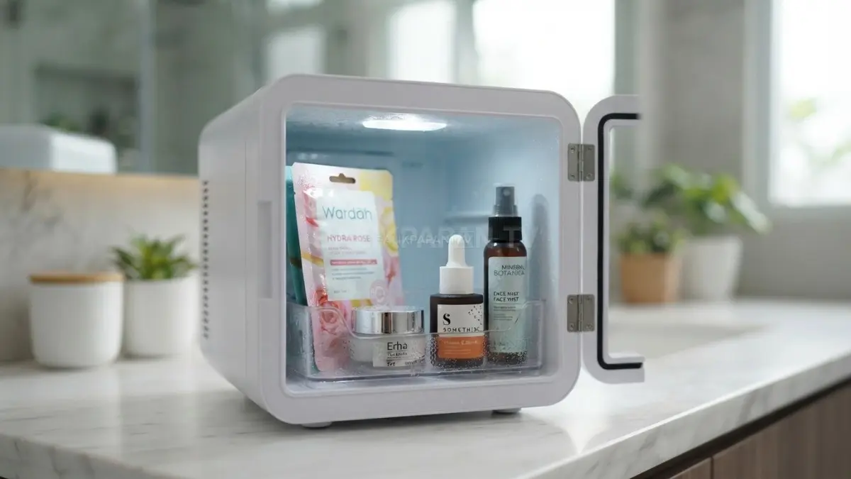 Beberapa skincare seperti sheet mask dan eye cream dapat disimpan dingin untuk pengalaman penggunaan lebih nyaman. (BTV/Ai)