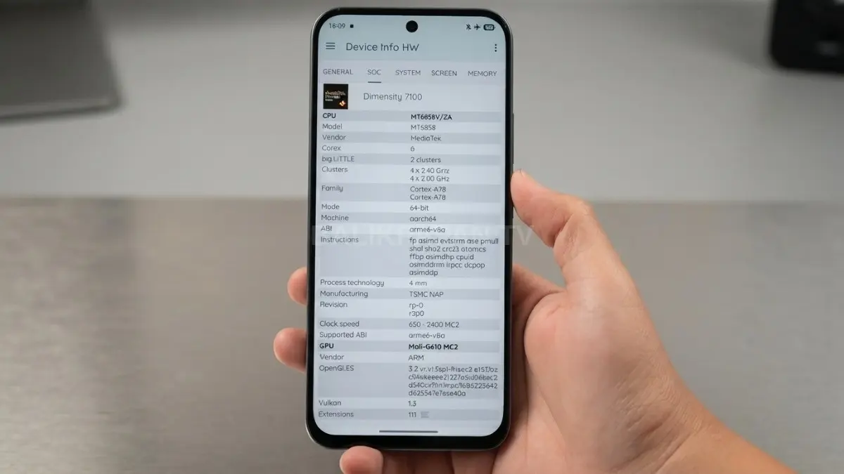 Chipset Dimensity 7100 menghadirkan performa kencang dengan dukungan 5G dan efisiensi daya untuk aktivitas harian [BTV:AI]