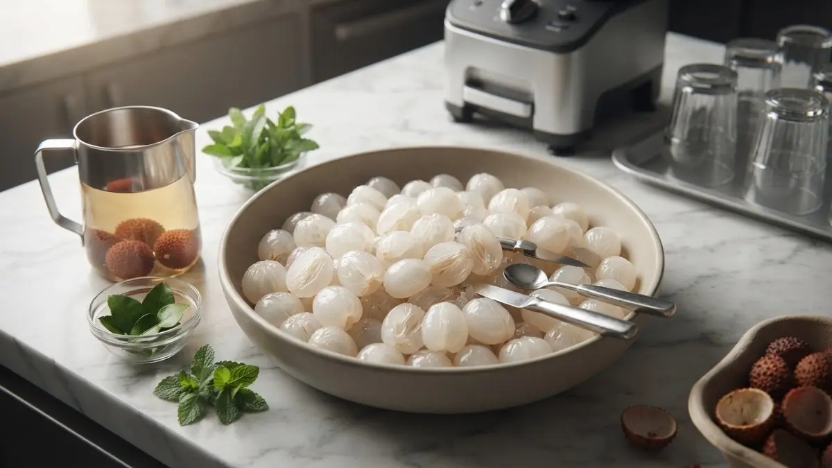 Daging buah ihau yang sudah dipisahkan dari kulitnya siap diolah menjadi minuman. (BTV/Ai)