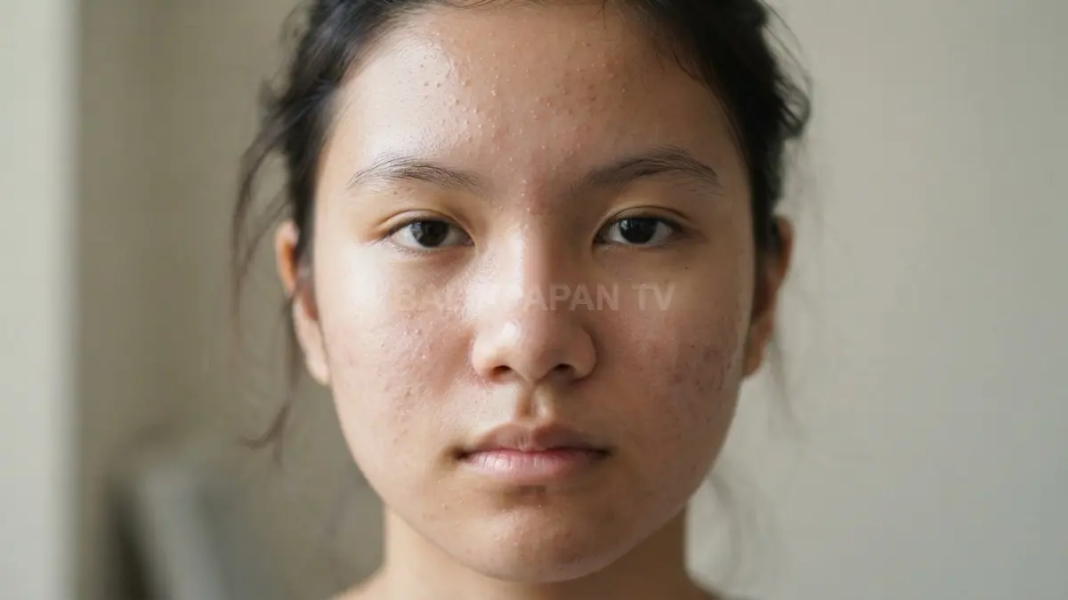 Penyumbatan pori memicu munculnya bruntusan kasar yang mengganggu regenerasi sel kulit mati di wajah. (BTV/Ai)