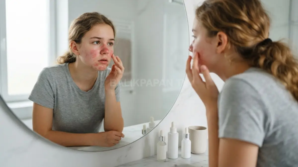 Sensasi panas dan kemerahan muncul akibat reaksi penolakan kulit terhadap kadar vitamin B3 berlebih. (BTV/Ai)