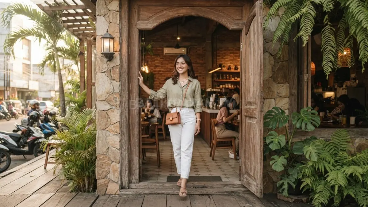 Pintu dapat menjadi bingkai alami yang menambah kedalaman dan cerita dalam foto perjalanan. (BTV/Ai)