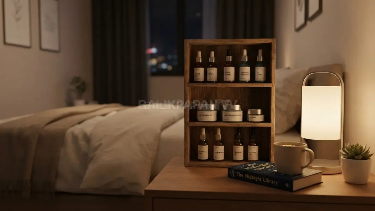 Rak malam membantu mengatur skincare sebelum tidur agar produk perawatan digunakan sesuai kebutuhan. (BTV/Ai)