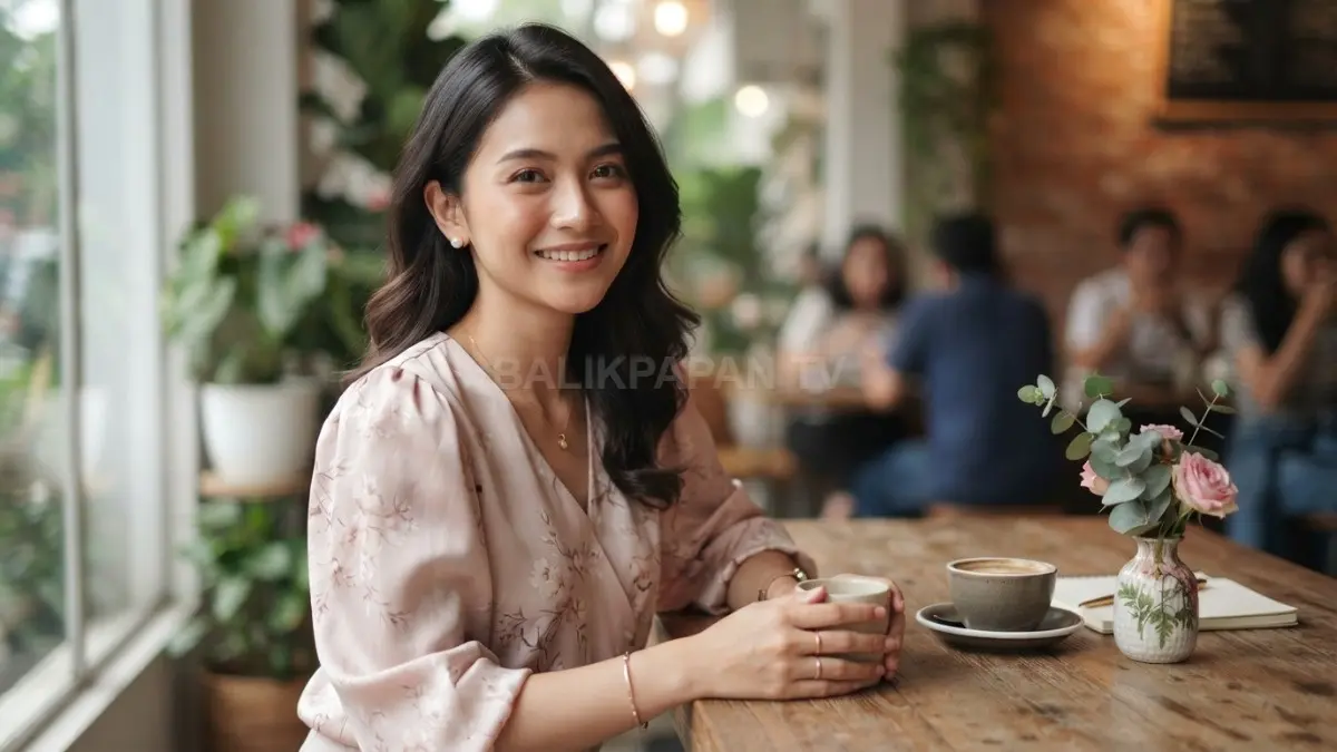 Aksesori feminine seperti anting mutiara menyempurnakan penampilan anggun, elegan, dan serasi untuk berbagai kesempatan sehari-hari. (BTV/AI)