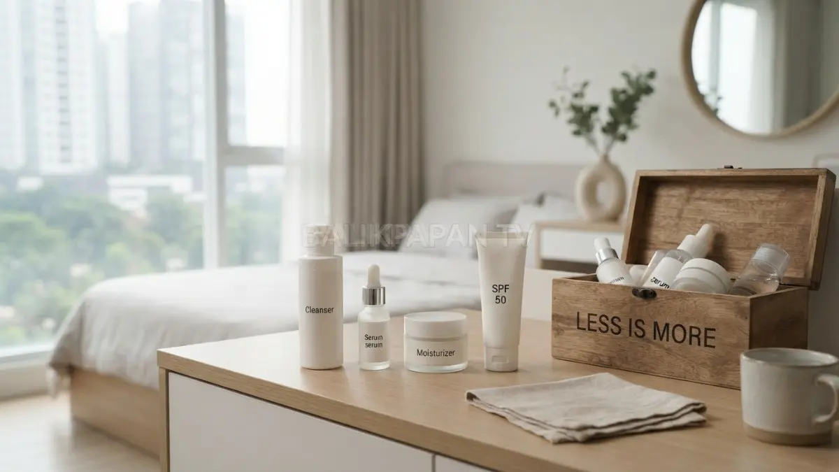 Diet skincare membantu mengenali kebutuhan kulit melalui rutinitas perawatan yang lebih sederhana. (BTV/Ai)