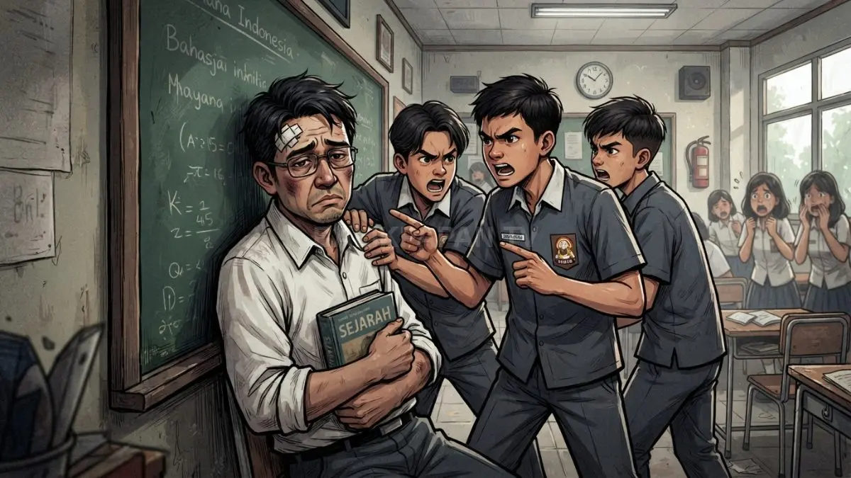 Ilustrasi Disdikbud Balikpapan memastikan pendampingan hukum bagi guru korban bersama keluarga sekolah masyarakat terkait berkelanjutan (BTV/AI)