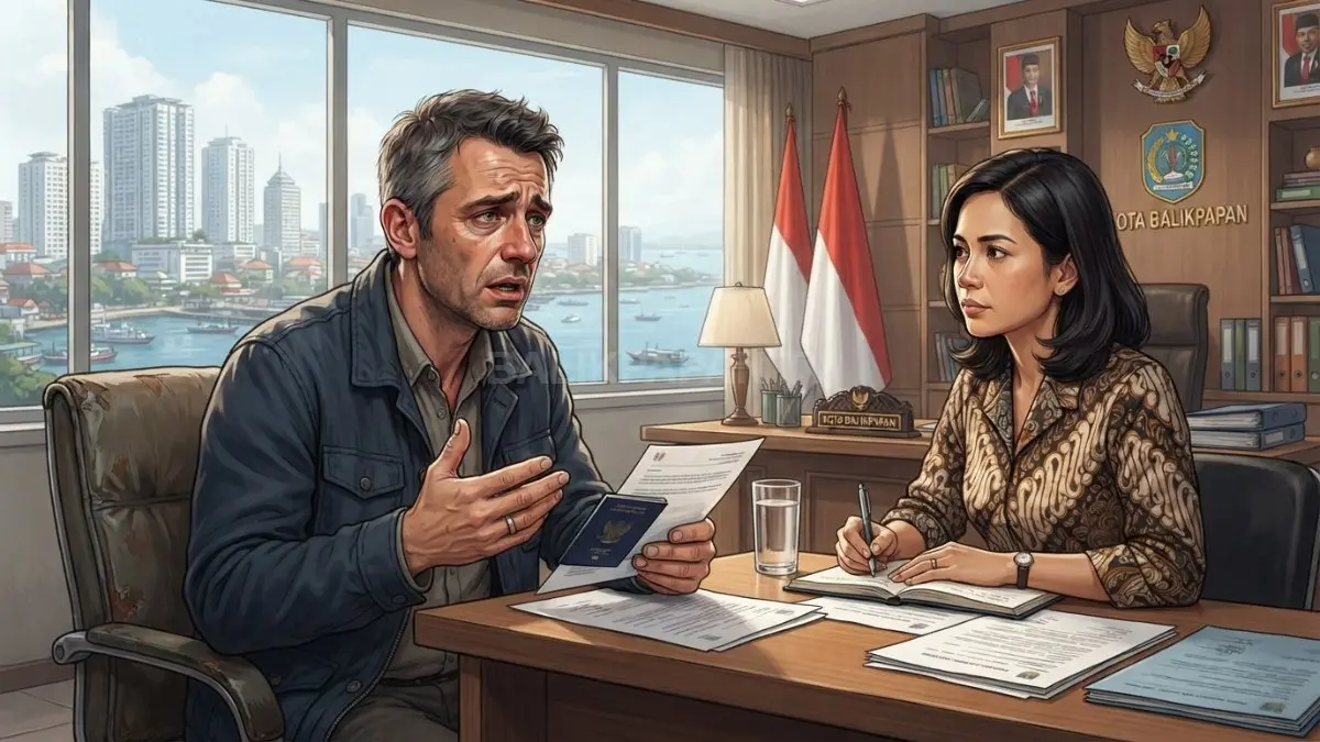 Ilustrasi Louis Pascal Legal mengenai permintaan verifikasi kondisi anak-anak dan proses hukum di Balikpapan.
